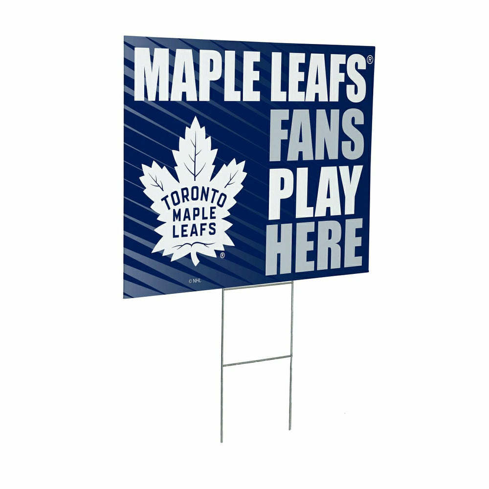 Toronto Maple Leafs Coroplast Yard Sign "Fans Play Here"