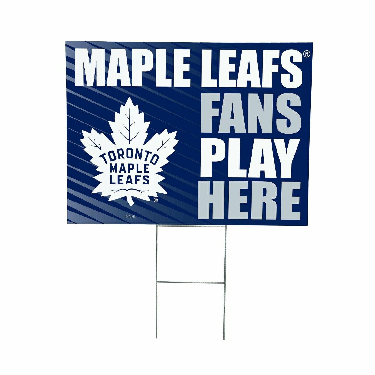 Toronto Maple Leafs Coroplast Yard Sign "Fans Play Here"