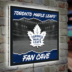 Toronto Maple Leafs 23"H x 23"L LED Wall Decor, Edgelite, Square