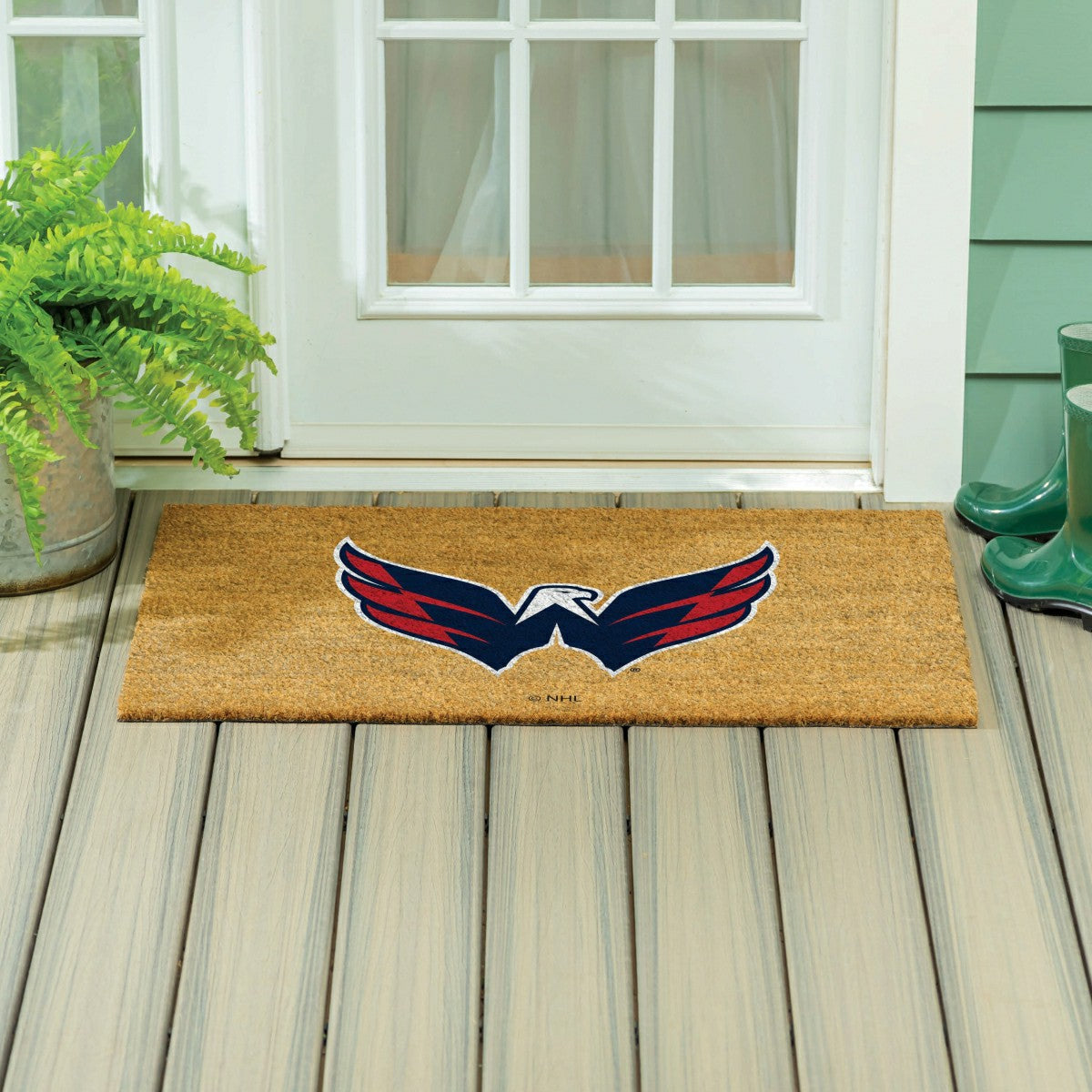 Washington Capitals Large Full Color Coir Mat, 36"x24"
