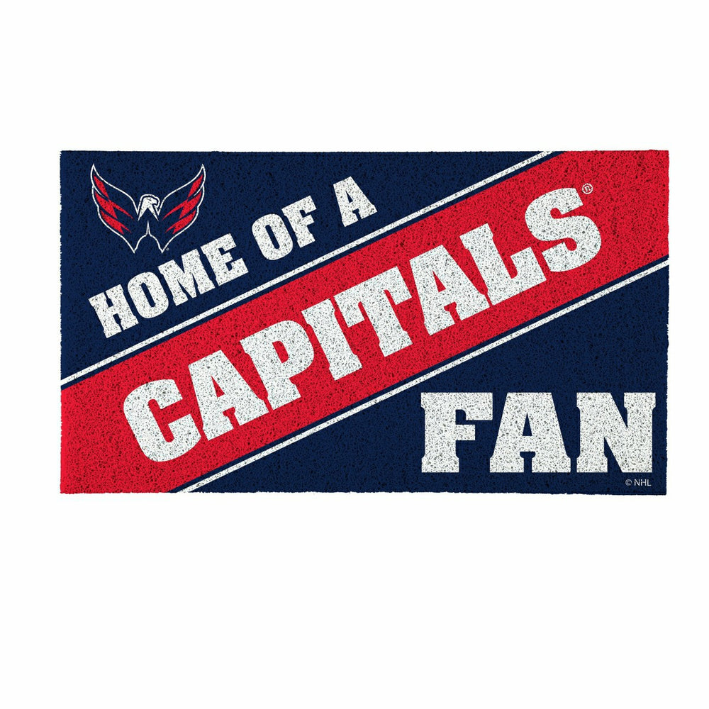 Washington Capitals, PVC Mat COLOR, Home of a Fan