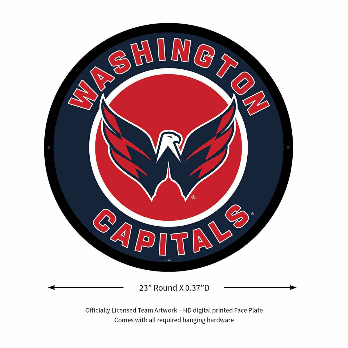 LED Wall Decor, Round, Washington Capitals