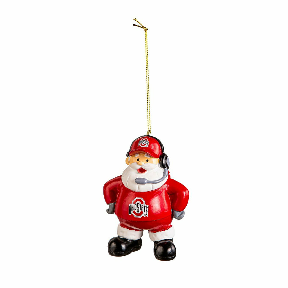 Coach Santa Ornament, Ohio State University