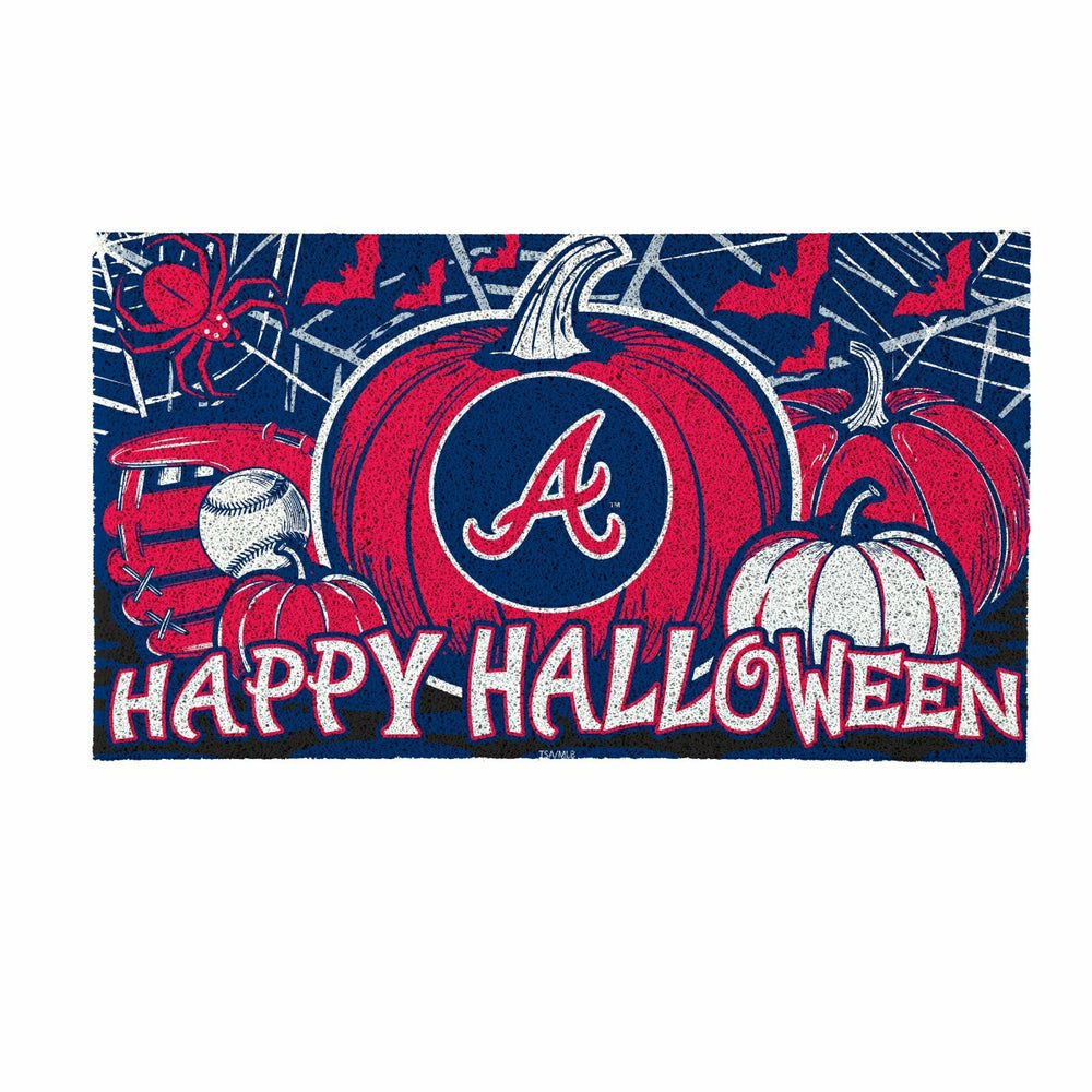 Atlanta Braves Halloween PVC Mat, 28"x16"