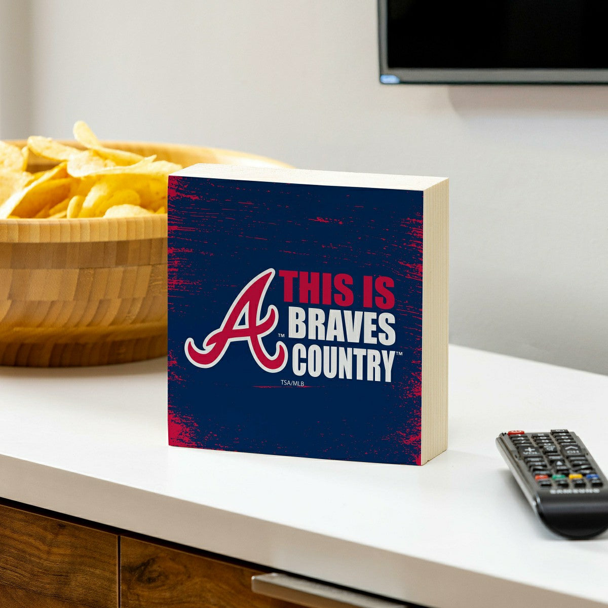 Atlanta Braves Plock, Down Home Fans, 6x6