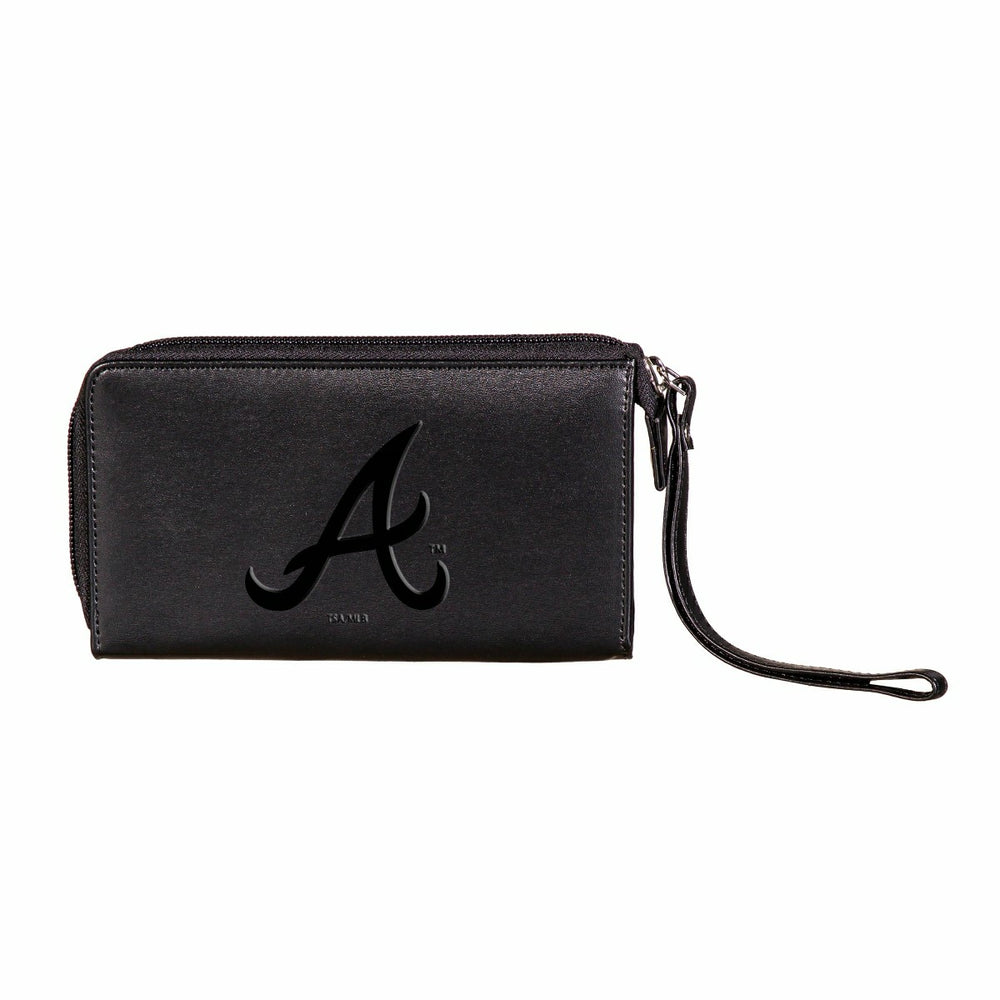 Atlanta Braves Wristlet Wallet Black