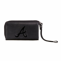 Atlanta Braves Wristlet Wallet Black