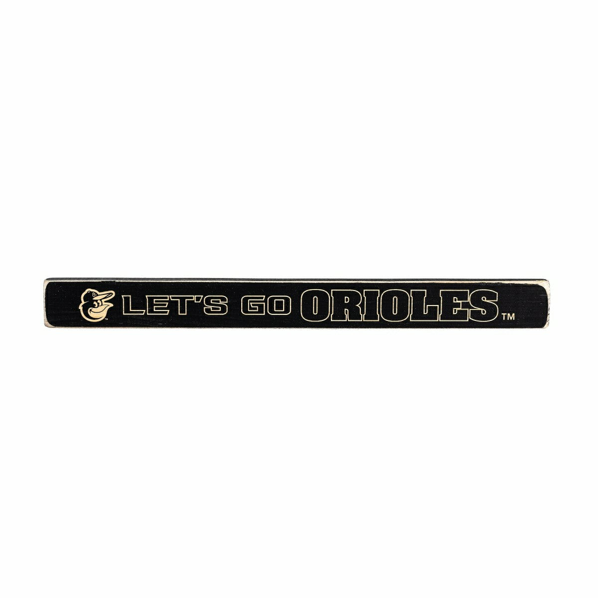 Baltimore Orioles Engraved Wood Sign, 1.5" x 18"