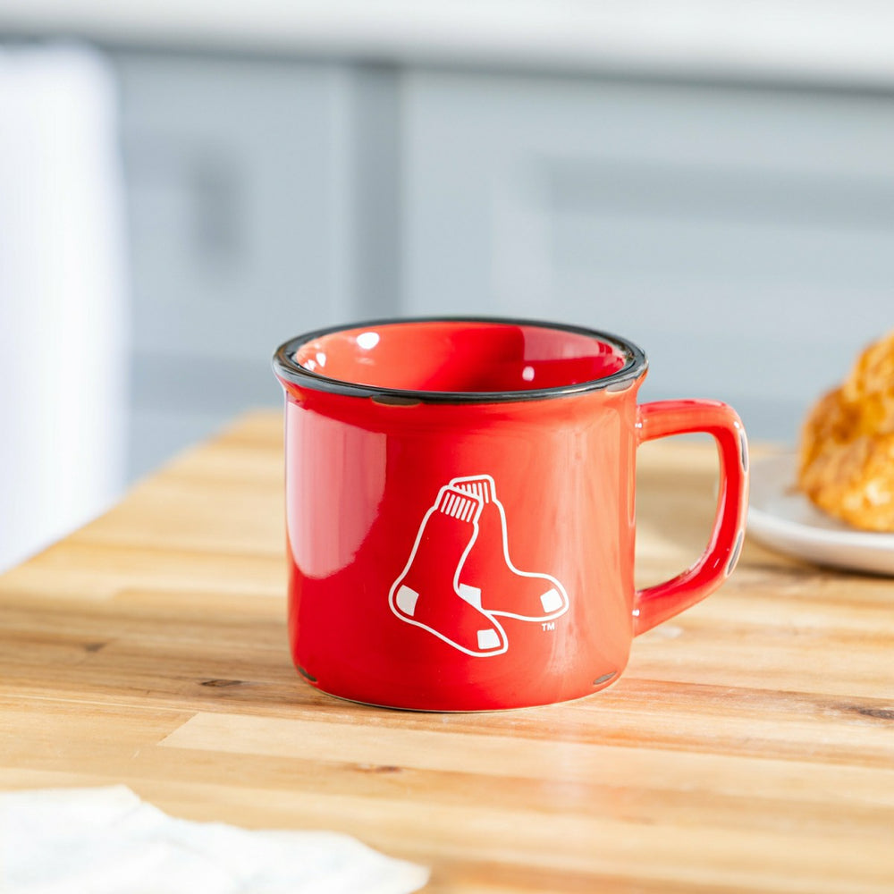 Boston Red Sox Ceramic Camp Cup with Enamel Finish, 14oz