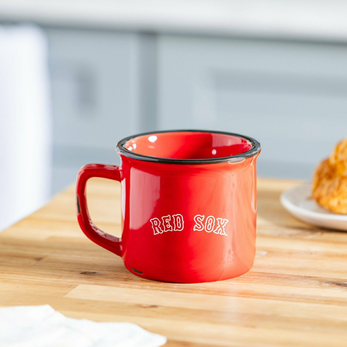 Boston Red Sox Ceramic Camp Cup with Enamel Finish, 14oz