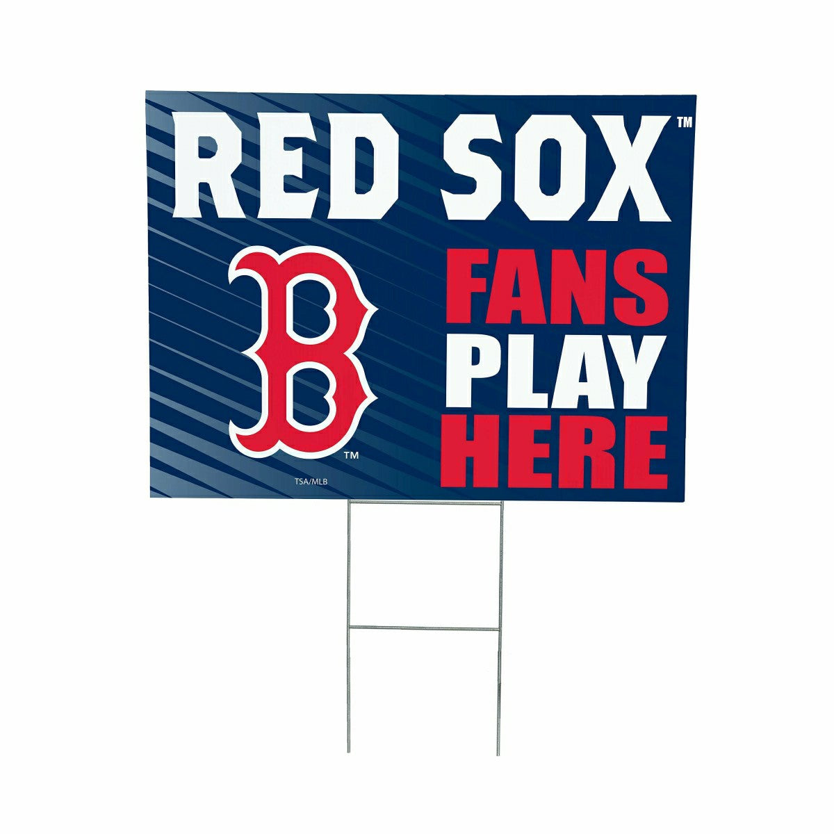 Boston Red Sox Coroplast Yard Sign "Fans Play Here"