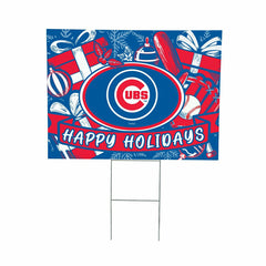 Chicago Cubs Yard Sign, Holiday