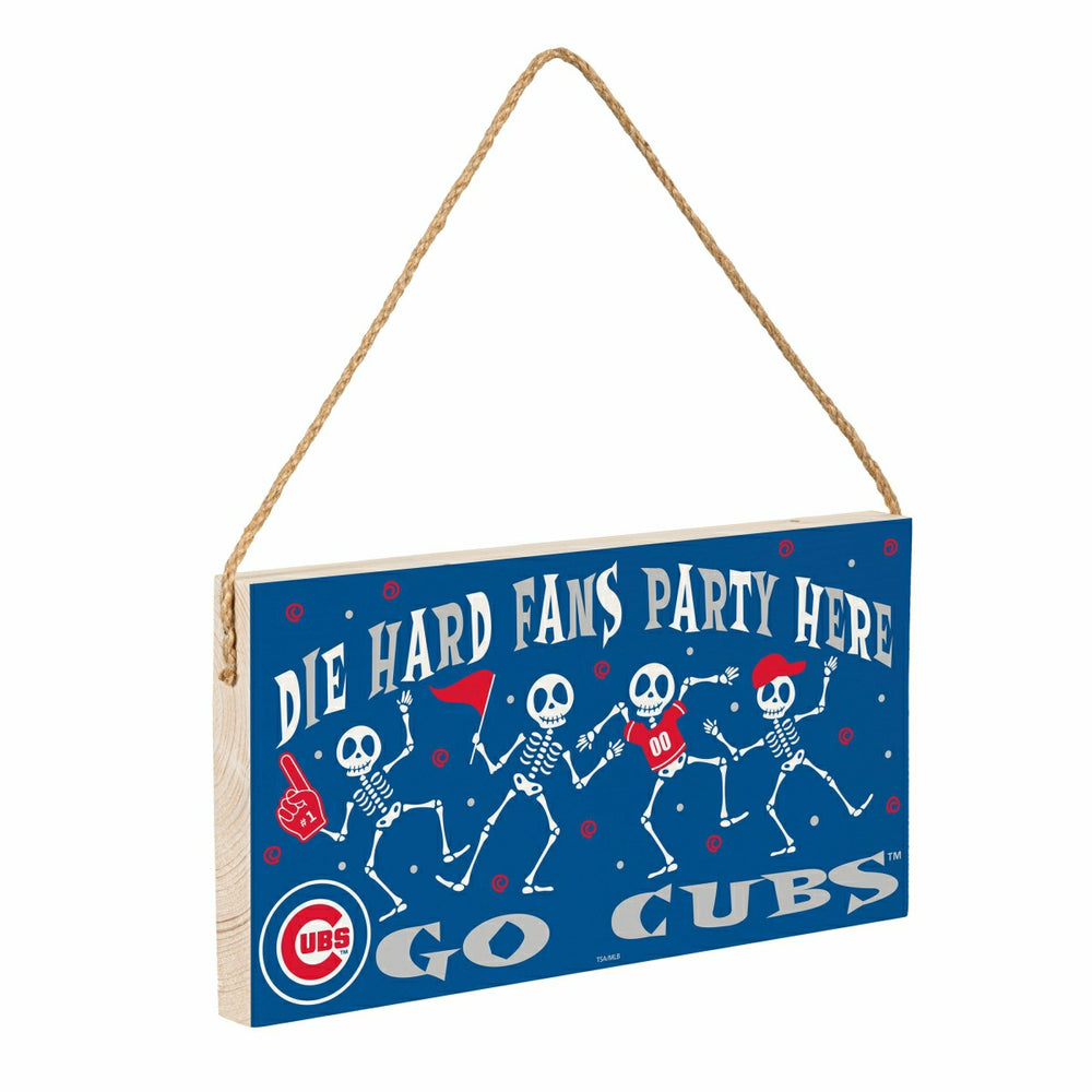 Chicago Cubs Halloween Wood Wall Sign, 6x11