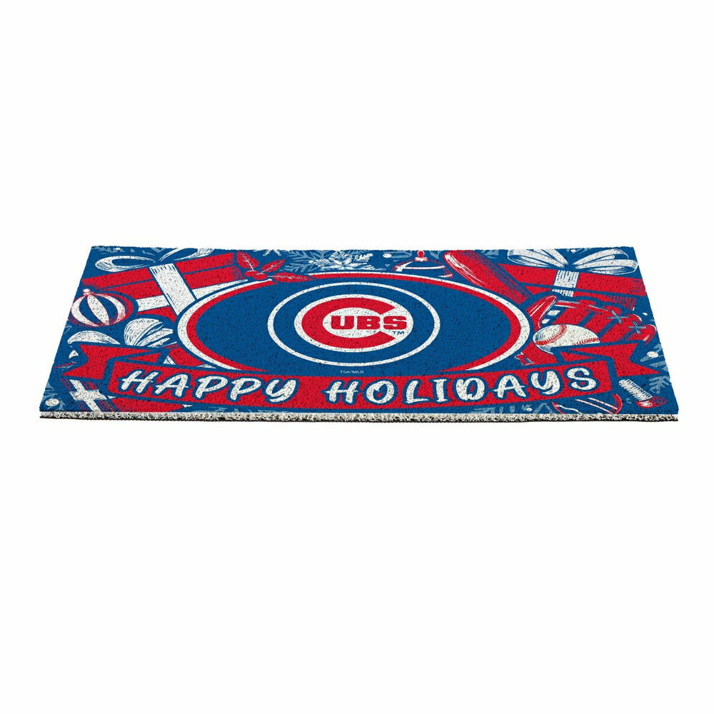 Chicago Cubs Holiday PVC Mat, 28"x16"
