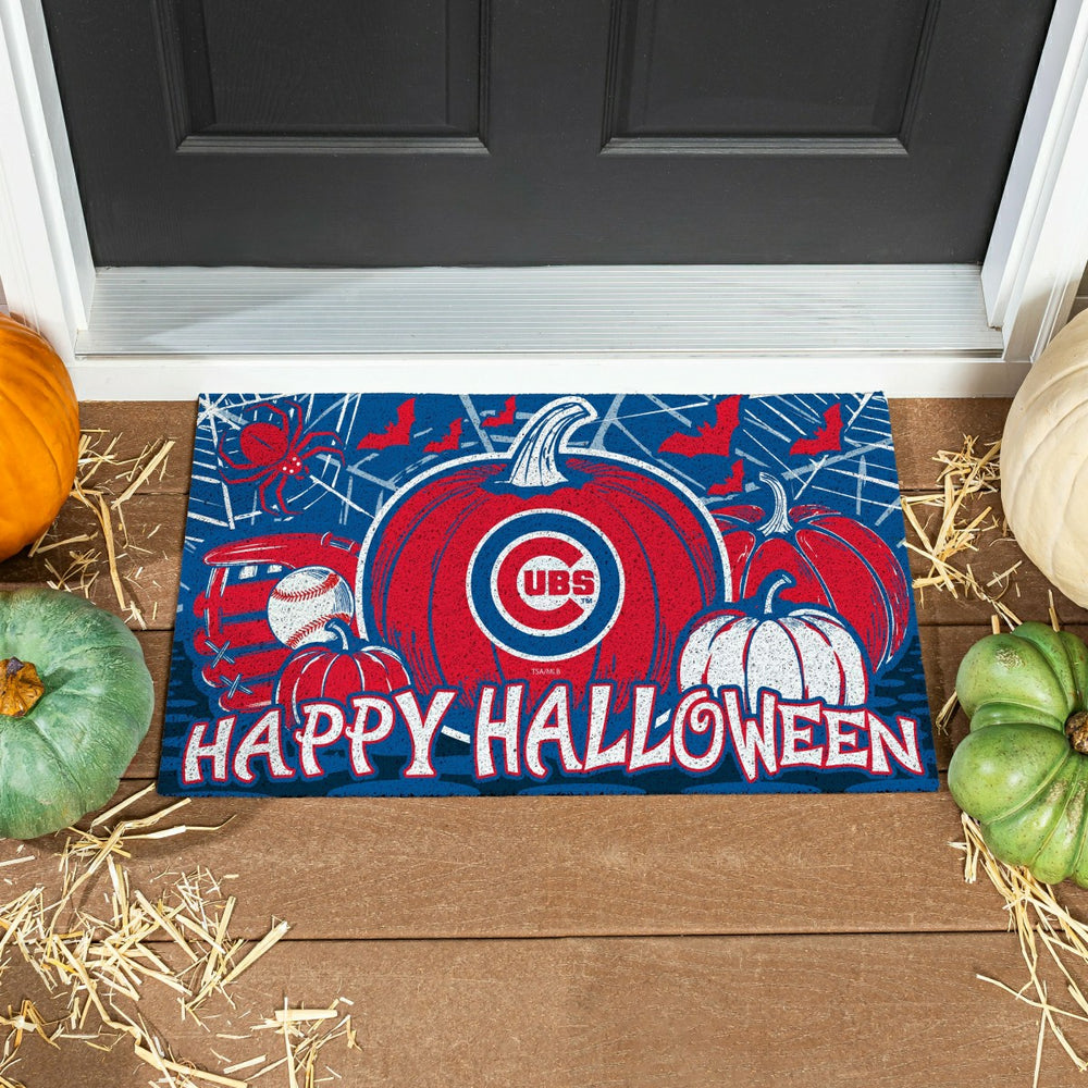 Chicago Cubs Halloween PVC Mat, 28"x16"