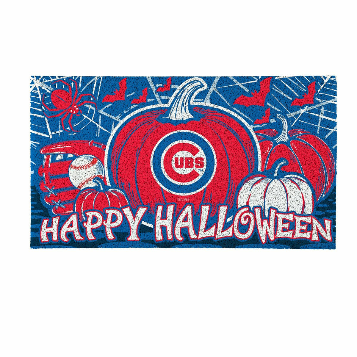 Chicago Cubs Halloween PVC Mat, 28"x16"