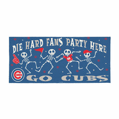 Chicago Cubs Flocked Coir Halloween Sassafras Switch Mat, 22"x10"
