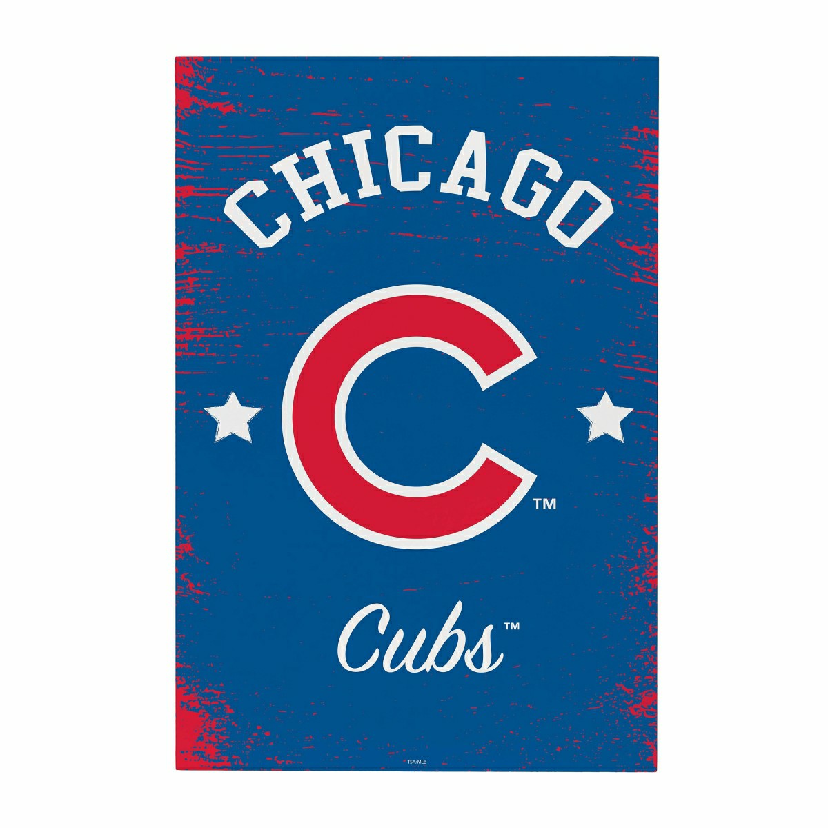 Chicago Cubs Wood Wall Sign, 16x24