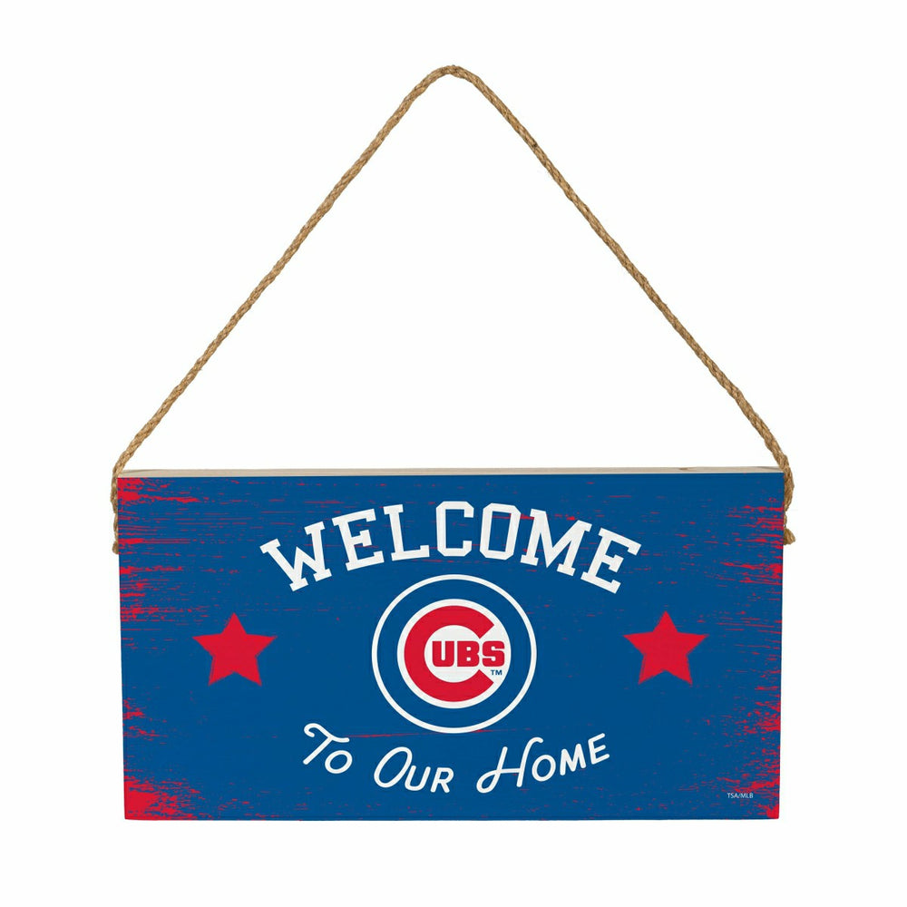 Chicago Cubs Wood Wall Sign, 6x11