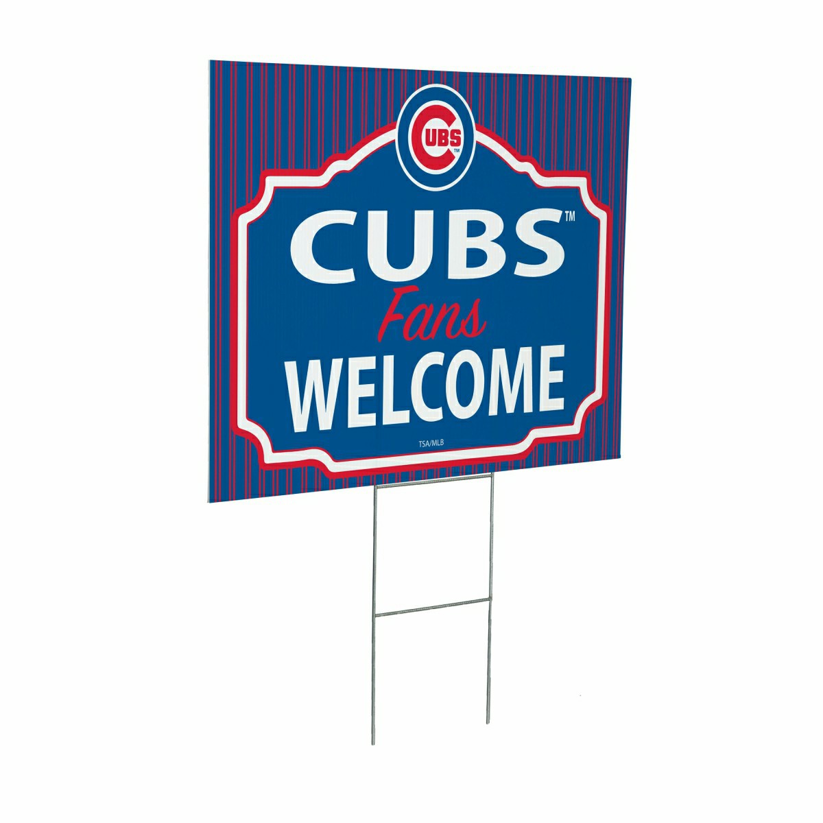 Chicago Cubs Coroplast Yard Sign, "Fans Welcome"