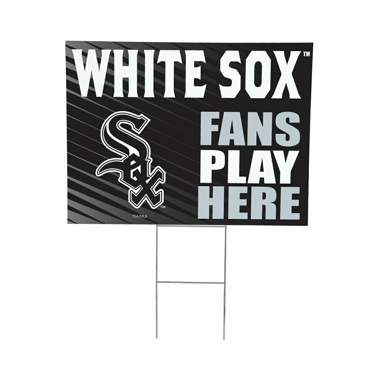 Chicago White Sox Coroplast Yard Sign "Fans Play Here"