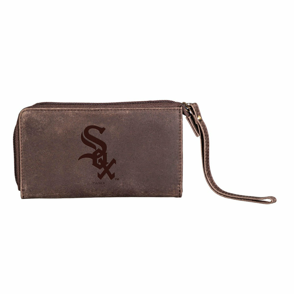 Chicago White Sox Wristlet Wallet Brown