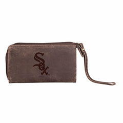Chicago White Sox Wristlet Wallet Brown