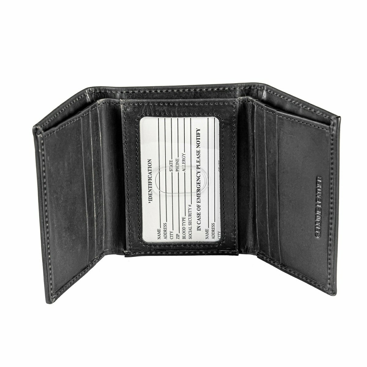 Cincinnati Reds Tri-Fold Wallet Black
