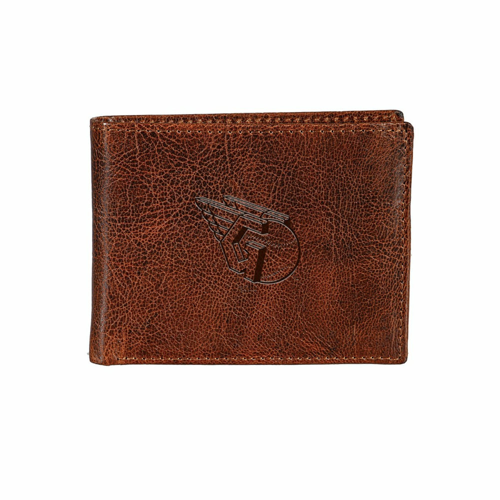 Cleveland Guardians, Embossed 100% Genuine Tumbled Leather Passcase Bi