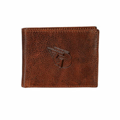 Cleveland Guardians, Embossed 100% Genuine Tumbled Leather Passcase Bi
