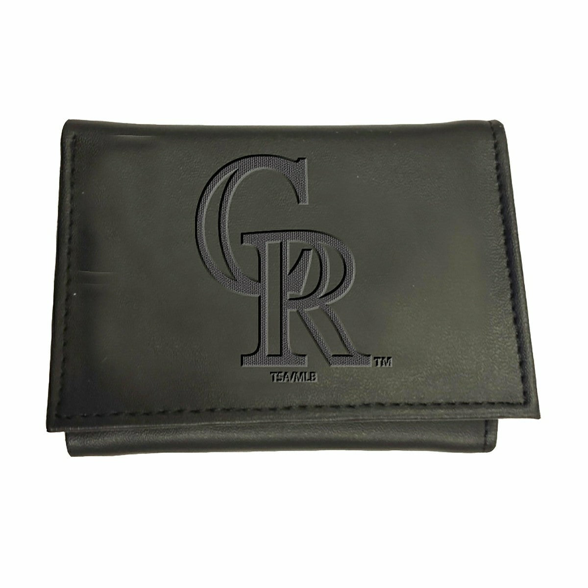 Colorado Rockies Tri-Fold Wallet Black