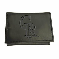 Colorado Rockies Tri-Fold Wallet Black