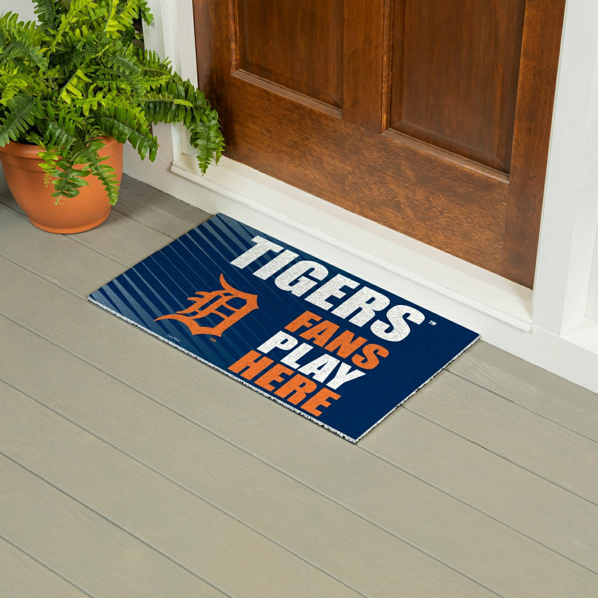 Detroit Tigers Fan Mat, 28"x16"