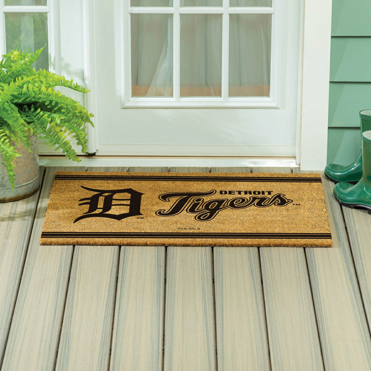 Detroit Tigers Large One Color Coir Mat, 36"x24"