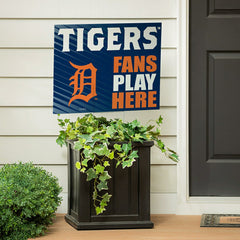 Detroit Tigers Coroplast Yard Sign "Fans Play Here"
