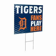 Detroit Tigers Coroplast Yard Sign "Fans Play Here"