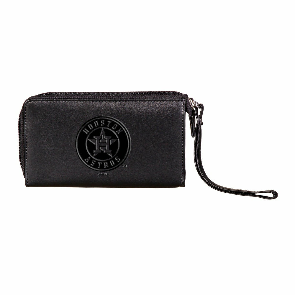 Houston Astros Wristlet Wallet Black