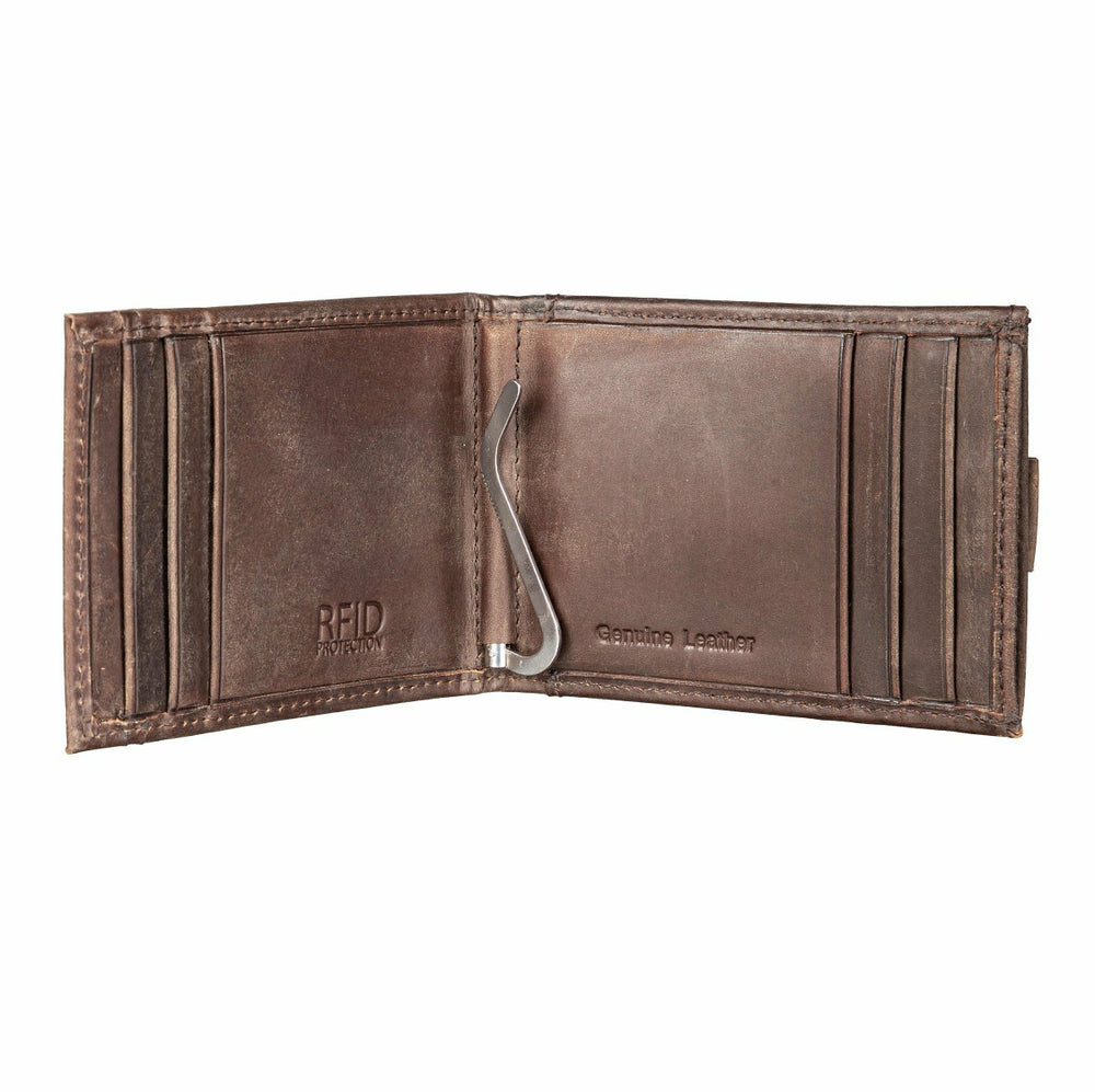 Houston Astros Front Pocket Wallet w/ RFID Blocking Brown