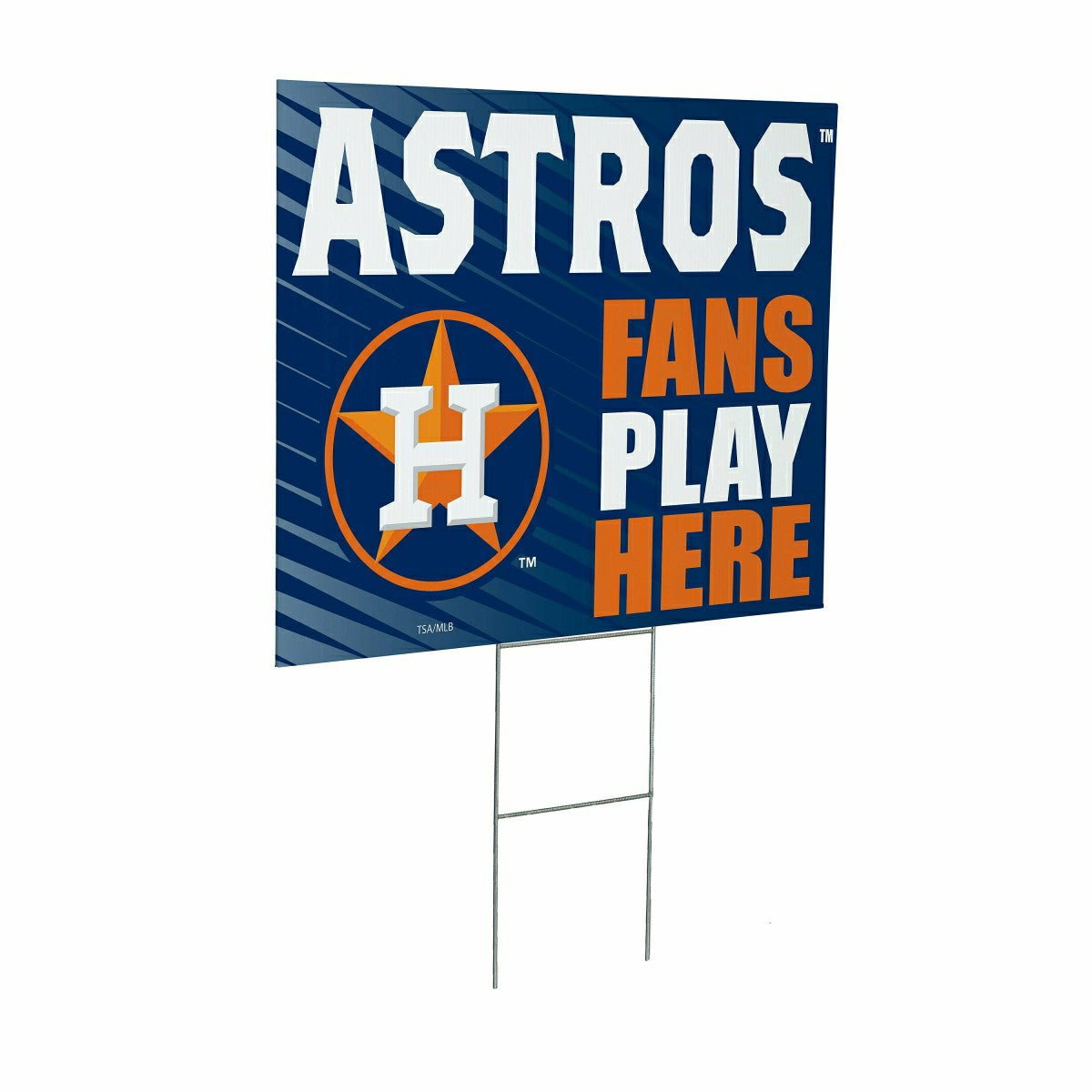 Houston Astros Coroplast Yard Sign "Fans Play Here"