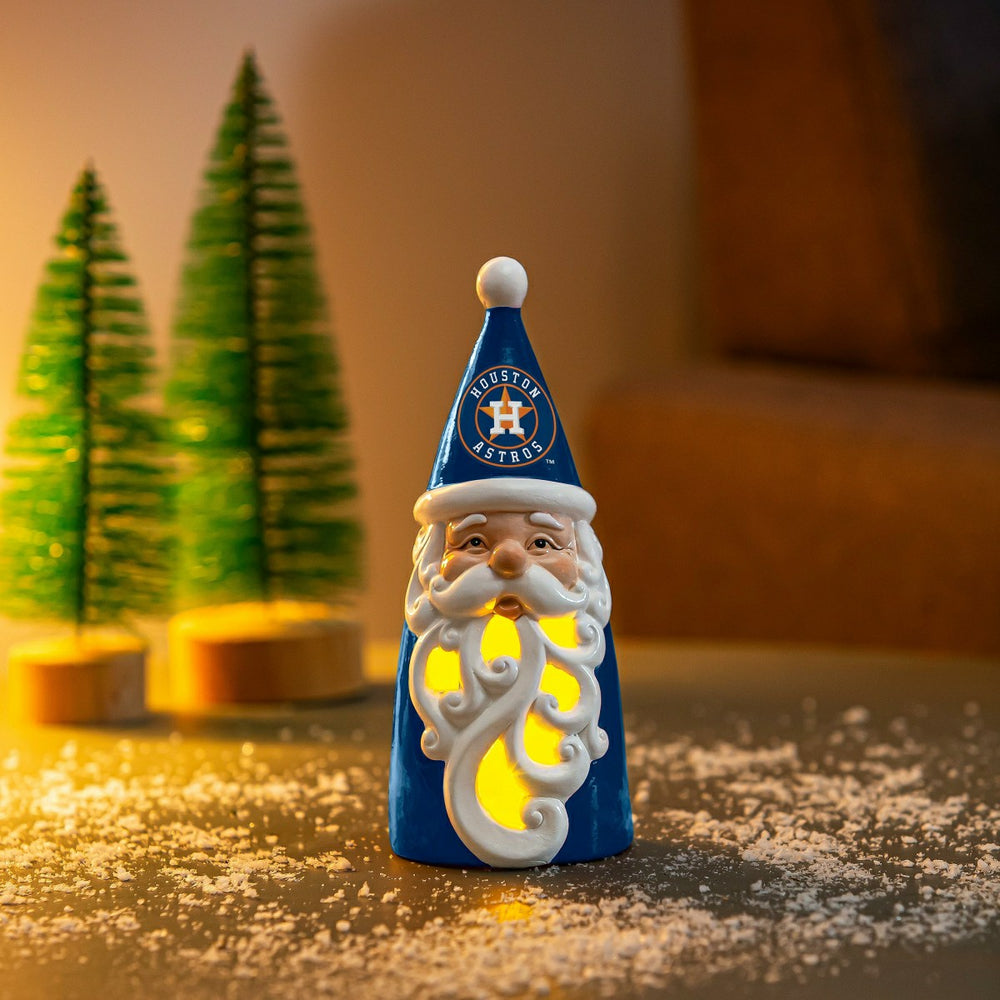 Houston Astros Santa LED Statuary, 8"