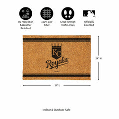 Kansas City Royals Large One Color Coir Mat, 36"x24"