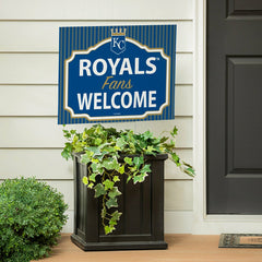 Kansas City Royals Coroplast Yard Sign, "Fans Welcome"