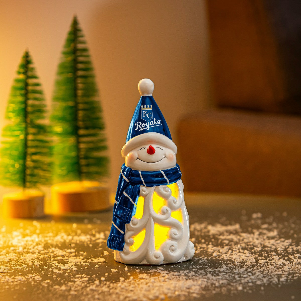 Kansas City Royals Snowman LED Statuary, 8"
