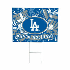 Los Angeles Dodgers Yard Sign, Holiday