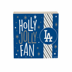 Los Angeles Dodgers Block, Holiday, 6x6