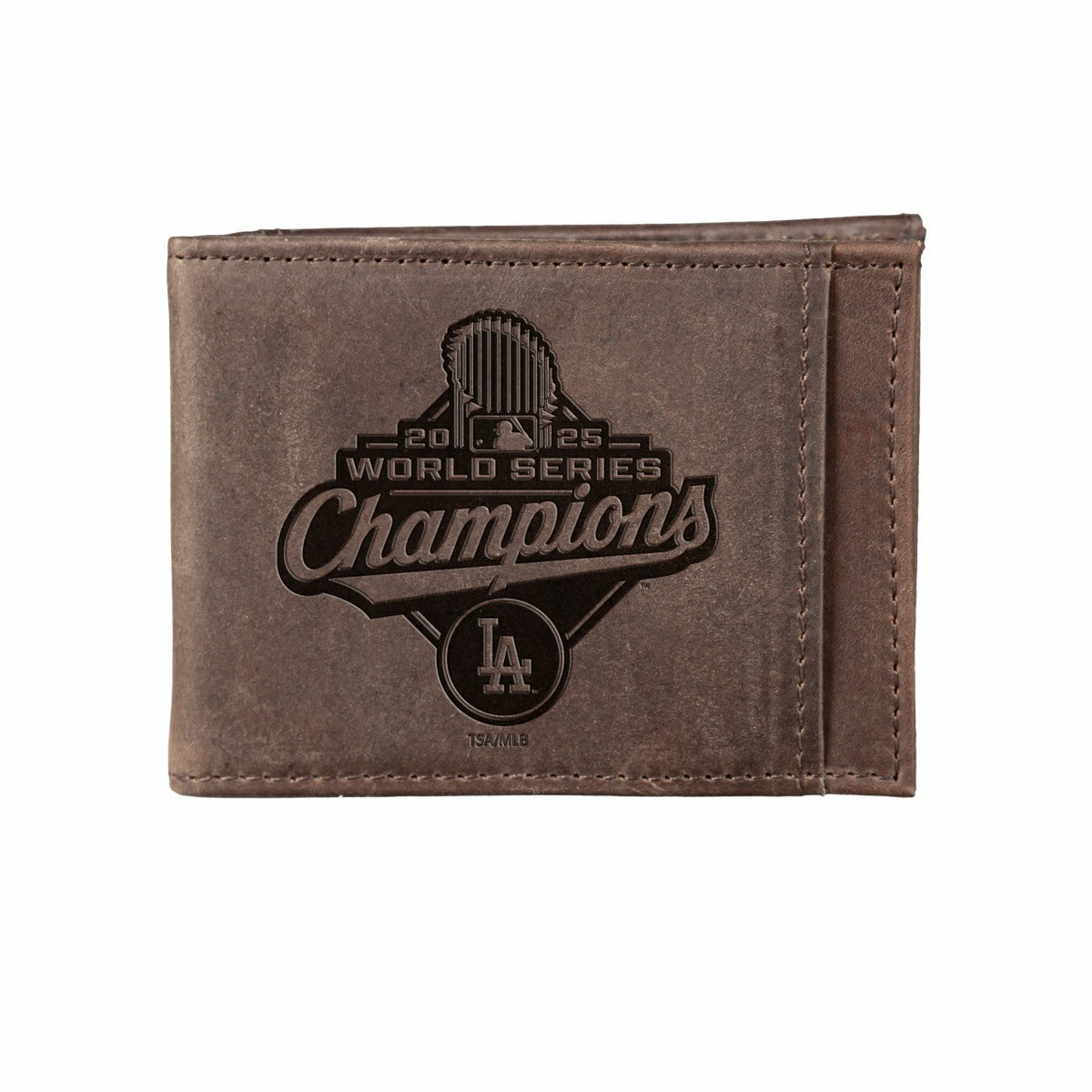 Los Angeles Dodgers, World Series 2025 Front Pocket Wallet, Brown