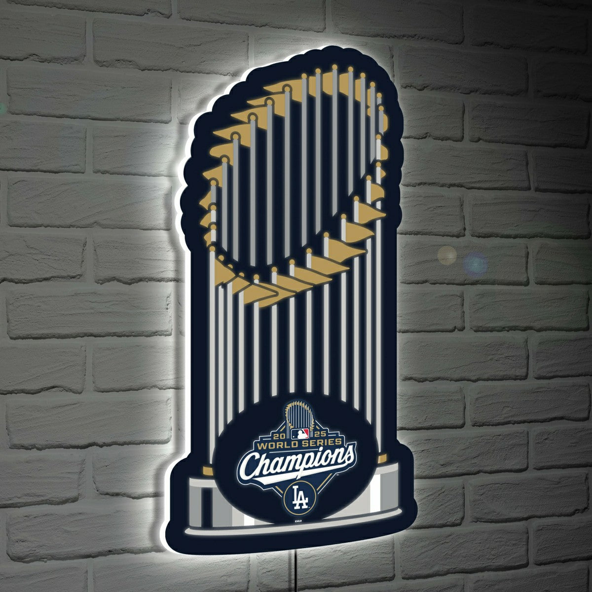 Los Angeles Dodgers, World Series 2025 LED Wall Decor, Edgelite, Shape