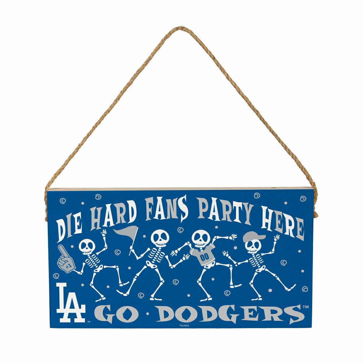 Los Angeles Dodgers Halloween Wood Wall Sign, 6x11