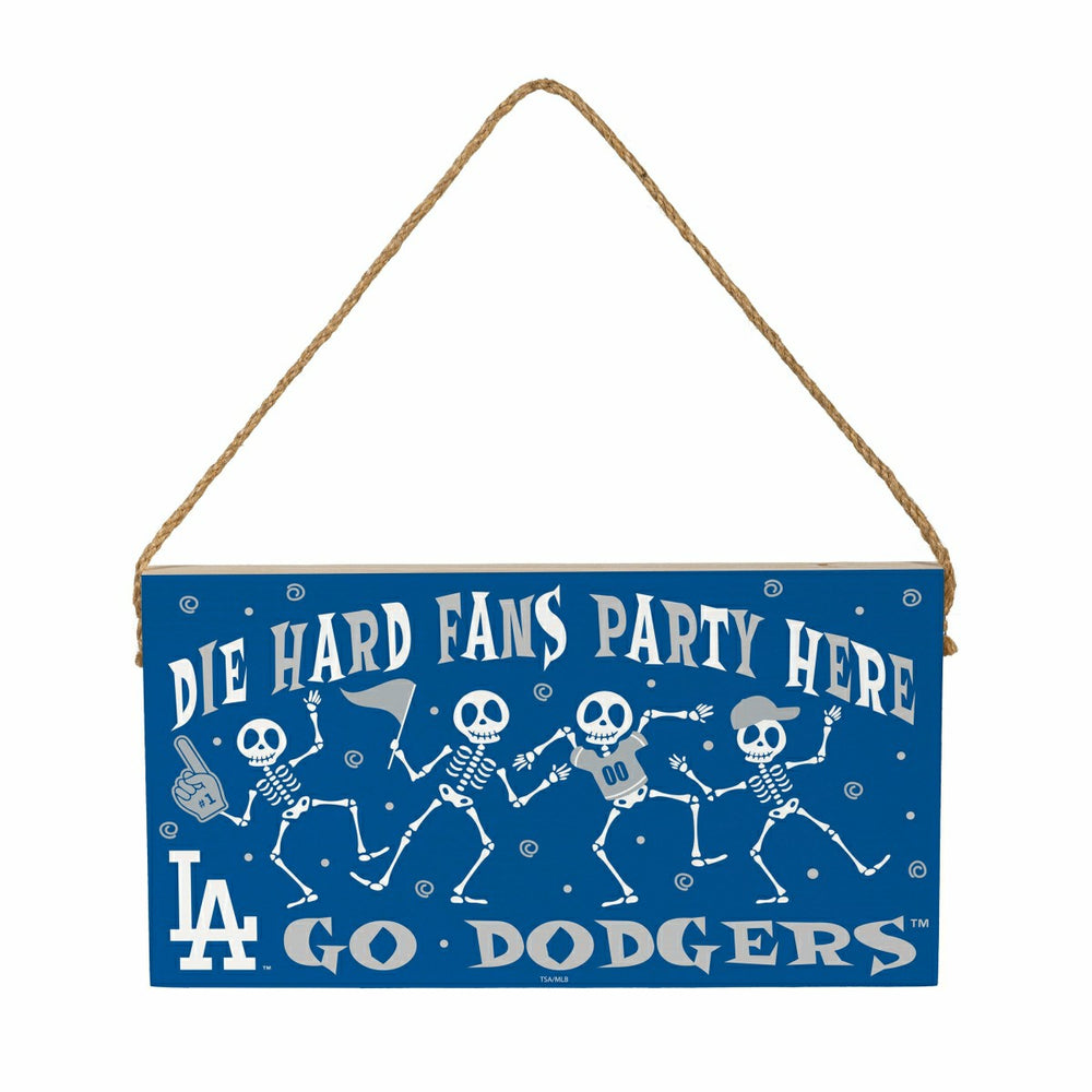 Los Angeles Dodgers Halloween Wood Wall Sign, 6x11