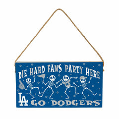 Los Angeles Dodgers Halloween Wood Wall Sign, 6x11